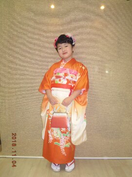 トータルビューティーサロンカワニシ まとめ髪と着付け