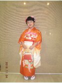 まとめ髪と着付け