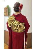 【成人式】振袖お着付け＆ヘアセット