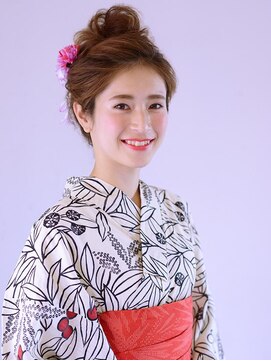 アース 高円寺店(HAIR & MAKE EARTH) ＜浴衣アレンジ＞クラシカルな美シルエットアップヘア