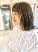 外ハネボブ×パールベージュ☆ アッシュブラウン