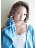plumyイルミナx外ハネボブxアッシュブラウンxネオウルフ