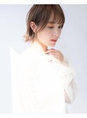 【透明感ベージュ】大人可愛いボブ 20代30代40代 ららぽーと