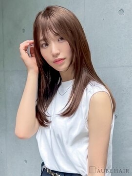 オーブ ヘアー トラッド 京都四条河原町店(AUBE HAIR trad) 20代・30代_髪質改善/顔回りレイヤーロング