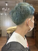 レップ(REP) フェードカット×ターコイズグリーン