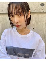 ガレージ バイ グリーン 原宿 表参道(Garage by green)&nbsp;【loki】ボブ×ベージュブラウン