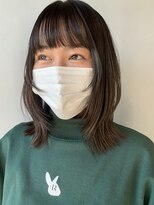 リンネテラス(Lin'ne terrace)&nbsp;サイドバング×レイヤーミディアム/こなれヘア/シースルーバング