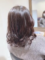 トンネルヘアー(Tunnel hair) 韓国風、裾波巻きパーマ