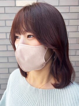 ファム 札幌大通(fam) 20代30代40代大人かわいいモカブラウンナチュラル肩ライン