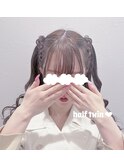 みつあみハーフツイン＊