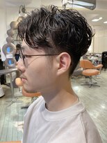 モリオ フロム ロンドン 大宮2号店(morio from London) 【なかじま ひびき】刈り上げメンズパーマ ハンサムショート