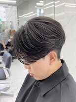 メンズヘアセンス 渋谷(MEN'S HAIR SENSE)&nbsp;アッシュブラックマッシュパーマハイライトウルフツーブロック