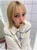 韓国前髪顔周り×切りっぱなしボブ【心斎橋/髪質改善】