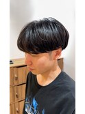 ニュアンスパーママッシュ刈り上げツーブロックメンズパーマ