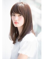 ラフ フロム ガーデン(Laf from GARDEN)&nbsp;【寺尾拓巳】大人かわいいグレージュひし形ストレートミディ