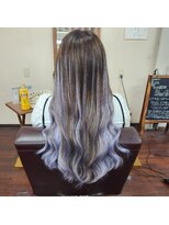 ナスキィ(Naski)&nbsp;ブルー系バレイヤージュ風スタイル