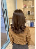 大人気のコテ巻き風パーマ