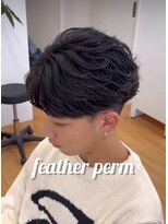 ビカム 名駅(become)&nbsp;フェザーパーマ×センターパート黒髪/名古屋/名駅