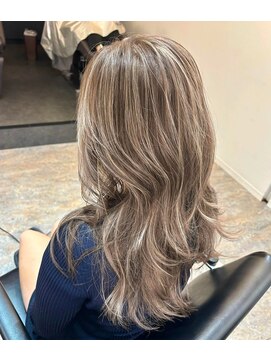 ブレンド 渋谷(BLend) 前髪アンブレラカラーこなれミディイメチェンウェーブパーマ