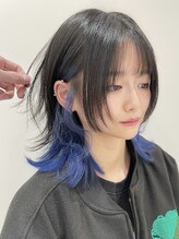 ガレリアエレガンテ 栄店(GALLARIA Elegante)&nbsp;ボブウルフ/インナーカラー/ミディアムウルフ/ウルフカット