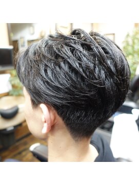 バックボーンバーバー 立川北口店(BACK.BONE.BARBER) マッシュバックショートスタイル
