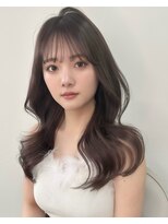 ボタン ハカタ(VOTAN hakata)&nbsp;【博多美容室/坂本早苗】韓国ヘア/グレージュ/透け感カラー/前髪