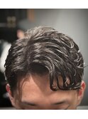 <理容室>メンズパーマ ウェーブパーマ ビジネスヘア 刈り上げ