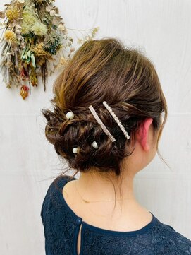 プランタン(Printemps) 中間から上めボリューム アップ♪ブライダルお呼ばれ二次会