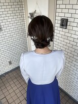 シニヨン アップスタイル 参列ヘア お呼ばれヘア イベントヘア