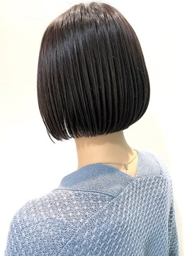 ロンド ロワール 門前仲町(Lond Loire) 前髪顔周りレイヤー髪質改善白髪染めショートボブ門前仲町0421