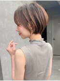 ミニウルフレイヤーカット顔周りカット前髪カットショート錦糸町