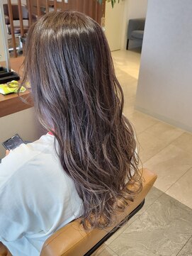 エイクス ヘア デザイン×美髪クリニック 千葉(AQs hair design) くびれヘア/アプリコットオレンジ/夏/髪質改善[千葉駅]