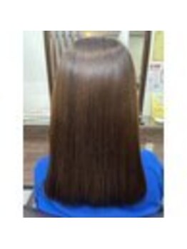 エグゼクティブ ヘアラウンジ ドルチェ(executive hair lounge DOLCE)の写真/髪に優しい酸性ストレートがオススメ!髪の負担を最小限に抑え、思わず触れたくなる柔らかな質感に♪