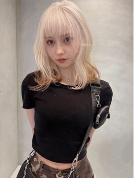 ペレ アネックス 大阪梅田茶屋町店(PELE ANNEX) ホワイトグレージュ/デジタルパーマ/フェザーパーマ/梅田