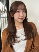 アイロン簡単!レイヤーカットと赤み消しベージュ