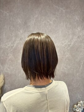 ラディアント 泉南店(Radiant) 大人ナチュラルショートボブ×アッシュブラウン