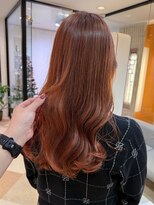 レクタ(recta) ブリーチあり オレンジブラウン ロングヘア ダブルカラー