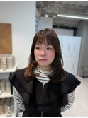 心斎橋/着物ヘア/大人ガーリー/ダークアッシュ/似合わせカット