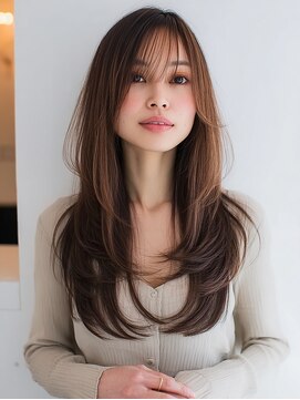 ダル 渋谷/表参道(DAL.) レイヤーカット髪質改善カラー透明感カラー顔まわりカット