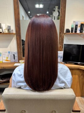 カミケン 清明店(kamiken.) うる艶オレンジブラウンカラー【カミケン清明店/福島】