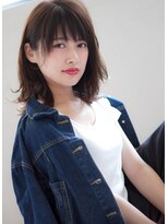 外ハネも大人かわいいロブ,ミディアム,エフォートレスボブ