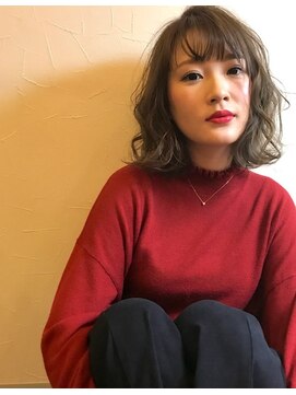 ファースト 八戸店(first) ボブ伸ばしかけの方に*イルミナ透明感カラー