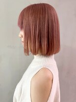 アイティー バイ アルバム 浦和店(IT by ALBUM)&nbsp;ピンクボブ_フリンジウェーブセシルカット_ba279712