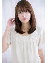 ミック 日暮里店(miq)&nbsp;重軽斜めバング♪大人かわいいモーブカラー小顔ミディc1