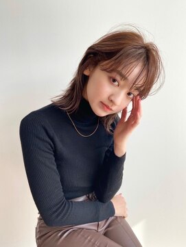 トップヘアー スパアンドリラクゼーション 安城(spa&relaxation) 大人可愛いナチュラルミディアムヘアー