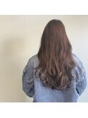 地毛ベースのグレージュカラー