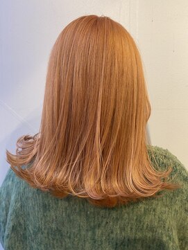 ソース ヘア アトリエ 京橋(Source hair atelier) オレンジベージュ