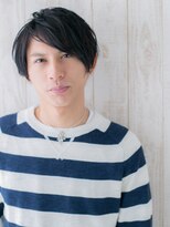 モッズヘア メン 南越谷南口店(mod's hair men)&nbsp;ラフフェザー黒髪七三分けスマートマッシュP