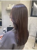 20代/30代/40代　韓国風ロング　ラベンダーベージュ　登戸