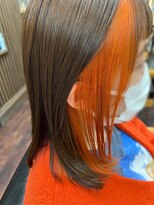 ナディアバイカリス(Nadia by charis)&nbsp;インナーカラー|オレンジカラー|ミルクベージュ